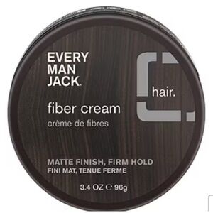 Every Man Jack Fiber Cream Matte Finish Firm Hold Hair Styling Thickening